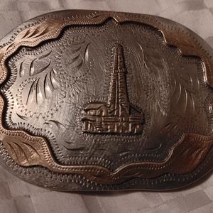 Oil Rig belt buckle